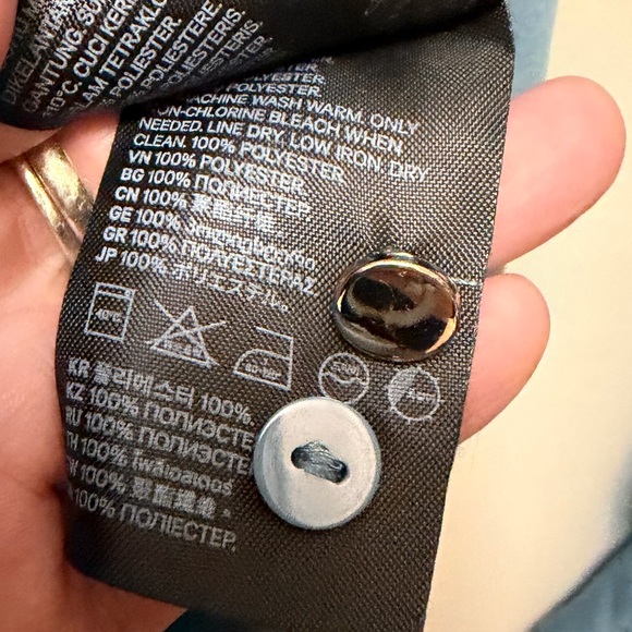 H&M Oversized Pigeon Blue Button-Down Shirt - Picture 5 of 7